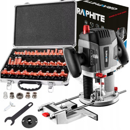 Frezarka Górnowrzecionowa 1300W Frezy Walizka 35 Graphite