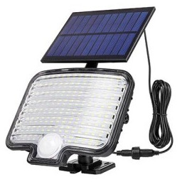 Naświetlacz LED SOLARNY 6W biały zimny z czujnikiem