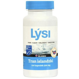 Lysi Tran islandzki 500 mg, 120 kaps.
