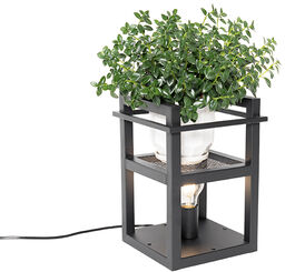 Industrialna lampa stołowa czarna - Cage Rack