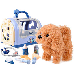 Piesek zestaw mały weterynarz interaktywny pudelek
