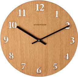Zegar numeryczny ATMOWOOD z drewna dębowego 34 cm