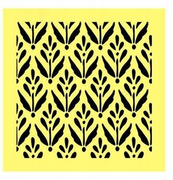 Maska szablon 16x16 kwiaty scrapbooking decoupage