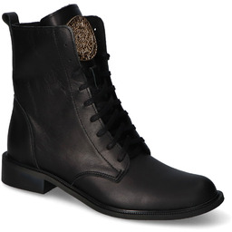 Botki Nicole 3084/001 Czarne lico