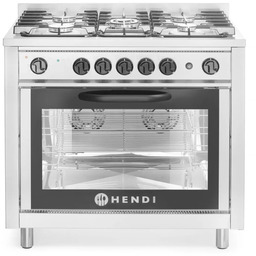 Kuchnia gazowa 5-palnikowa z piekarnikiem elektrycznym i grillem