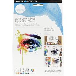 Daler-Rowney Simply Eyes zestaw do aktywności akwarelowej, "zrób
