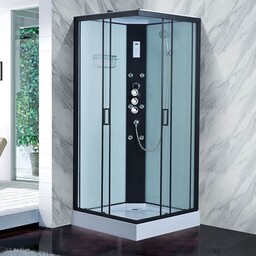 Kabina prysznicowa kwadratowa zabudowana jasny środek 90x90