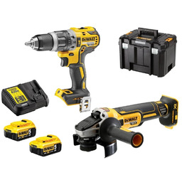 DeWalt Wkrętarka DCD796 Szlifierka DCG405 2x5.0 Ah DCK2080P2T