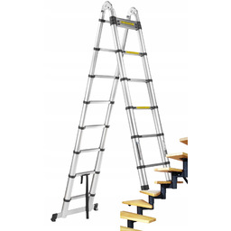 Drabina wielofunkcyjna przegubowa teleskopowa 6,50m