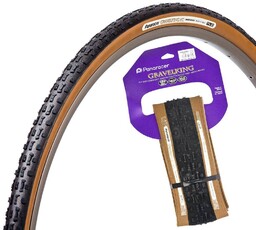 Panaracer Opona GravelKing AC 700x35C czarno-brązowa, gravelowa, zwijana