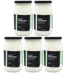 Olej Kokosowy Nierafinowany Virgin Pakiet 5X 900Ml