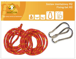 Zestaw montażowy H2_2 do hamaków, Czerwony koala/zh2_2