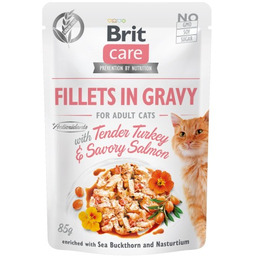 Brit Care Cat Fillets In Gravy Savory Turkey&Salmon