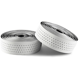 Owijka na kierownicę rowerową silikonowa perforowana biała