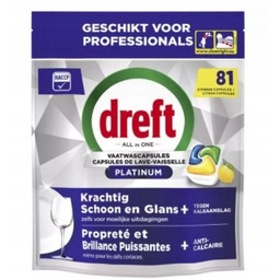 Dreft Platinum kapsułki cytryn. proszkowo-żel. do zmywarki 81szt.