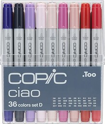 COPIC Ciao Marker Set D z 36 kolorami,