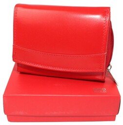 Portfel Damski Skórzany Cavaldi PP-N33-SCL RIFD CZERWONY Skóra