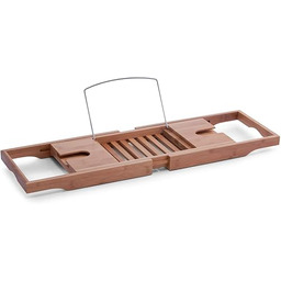 Zeller 13606 półka na wannę, bambus/metal chromowany