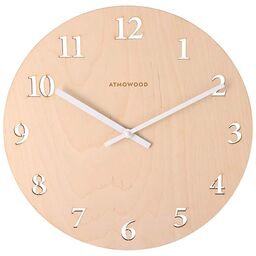 Zegar numeryczny ATMOWOOD z drewna brzozowego 34 cm