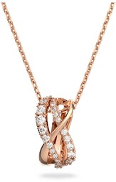 Naszyjnik Swarovski - Twist, White Rose Gold 5620549