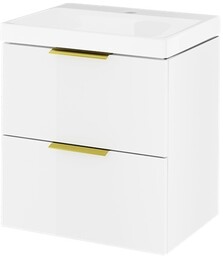 Excellent Blanko szafka 49 cm, biały połysk