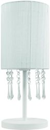 Lampex Wenecja biała 153/LM BIA lampa stołowa elegancka