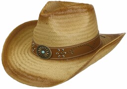 Kapelusz Słomkowy Ratamosa Cowboy by Lipodo, naturalny, M