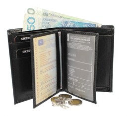 Portfel Damski Skórzany Cavaldi Skóra Naturalna Bez Zapięcia