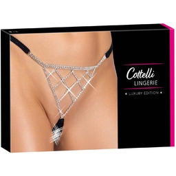 Cottelli - otwarte stringi z ozdobą w kolorze