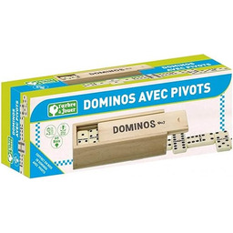 Jeujura Drewniane pudełko: 28 Domino z krętami-drzewo