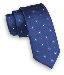 Niebieski Krawat -Angelo di Monti- 6 cm, Męski,
