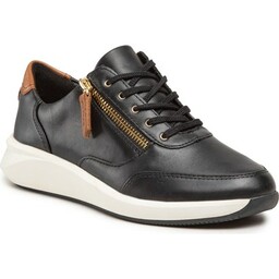 Sneakersy Clarks Un Rio Zip 261680184 Black Leather