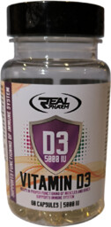 Real Pharm Vitamin D3 Softgels 5000IU 60 Caps