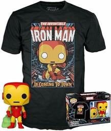Funko POP! & Tee: Marvel - Holiday Iron