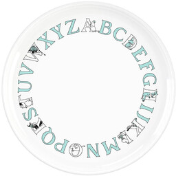 Rig Tig Talerz (turkusowy) Muminki ABC RIG-TIG