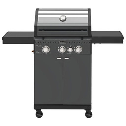 Grill gazowy ZEUS-B kolor czarny ruszt żeliwny moc