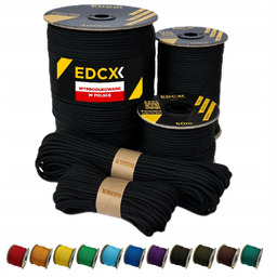 Linka EDCX 4mm Paracord 550 - (Black, 100