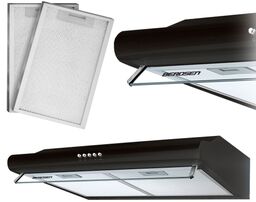 Okap kuchenny podszafkowy, LED, 50 cm, berdsen, BE-10-A,
