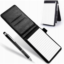 NOTES ZESZYT KIESZONKOWY ETUI DŁUGOPIS SKÓRZANY 50 KARTEK