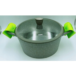 Garnek Granite 24CM+GRATIS łapki silikon