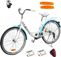 Rower Miejski MalTrack Citibike Urban Classic BLUE MARE