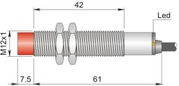 Czujnik indukcyjny 12 mm SI12-CE4 PNP NC LC5