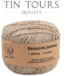 SZNUREK JUTOWY 2 mm x 200 m