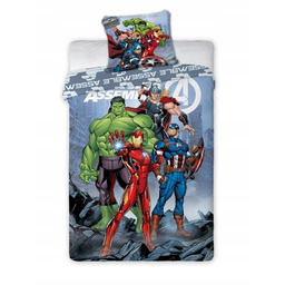 Pościel 160x200 Avengers Hulk Iron Man Marvel 33F