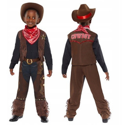 Kostium dziecięcy Strój Kowboj Szeryf Dziki Zachód 3-4