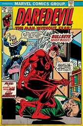 Daredevil komiksowy pokrowiec-Bullseye Never Misses Maxi plakat, drewno,