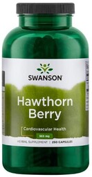 SWANSON Hawthorn Berries Głóg 565mg - 250 kapsułek