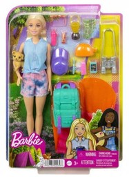 Barbie Malibu na kempingu. Lalka z akcesoriami