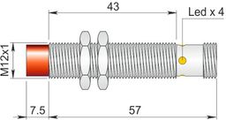 Czujnik indukcyjny 12 mm SI12-CE4 PNP NO H