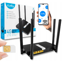 Router 4G Lte na kartę Sim AC1200 Cudy